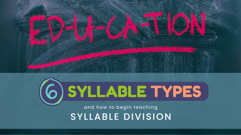 Six Syllable Types and how to begin teaching Syllable Division