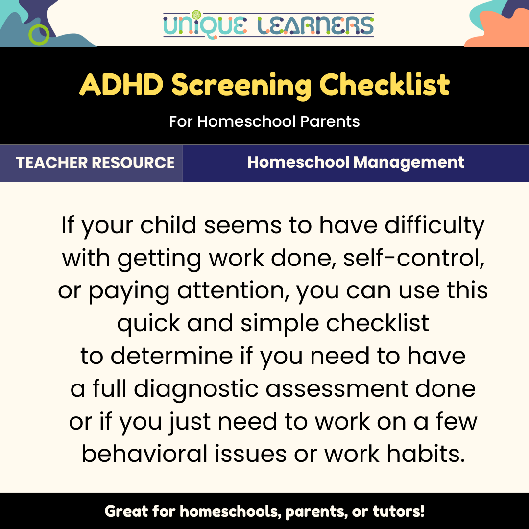 ADHD Screening Checklist