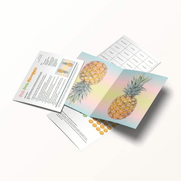 Pick Pack Pineapple! Compound Words Folder Game Example