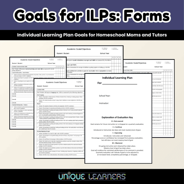 Individualized Learning Plan Goals Cover Image