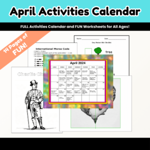 This April Activities Packet has 14 pages of a calendar, ideas, and printables.