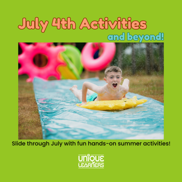 This blog gives ideas for hands-on July 4th activities and more all month.