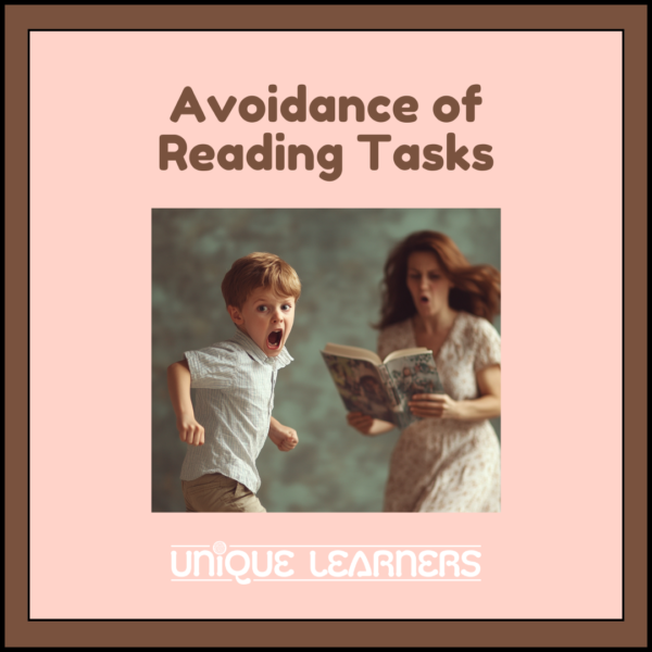 Kids who struggle with learning letters often try to avoid reading lessons.