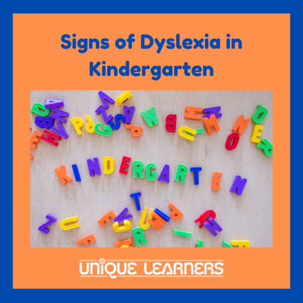 Signs of dyslexia in kindergarten can be subtle.