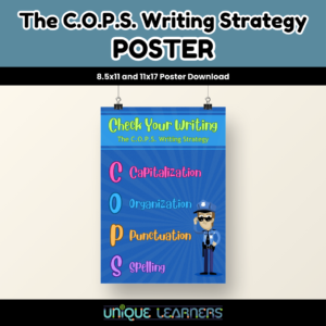 The COPS Writing Strategy Poster Cover Image