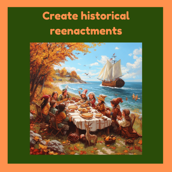 Activities for November in Homeschooling: Create Historical Reenactments