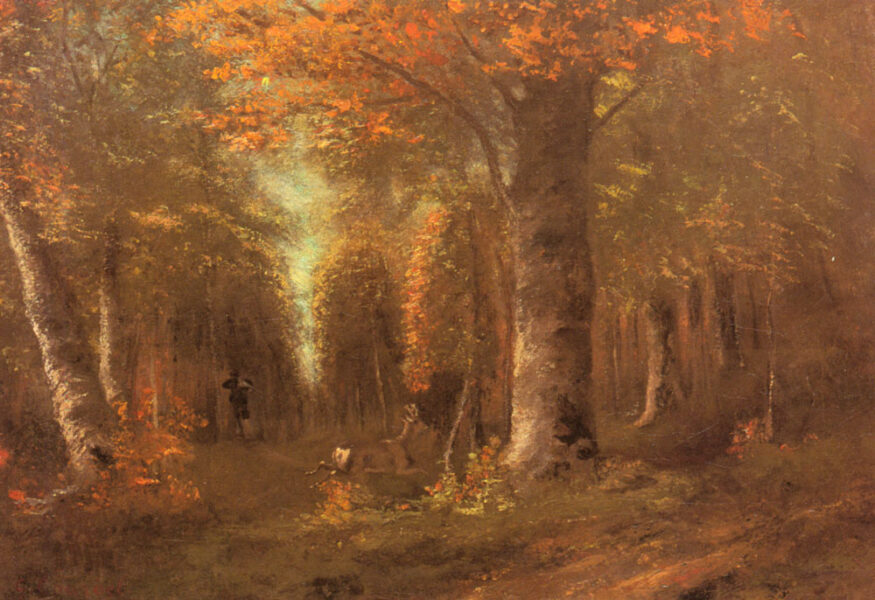 Activities for November: Painting of a forest in Autumn