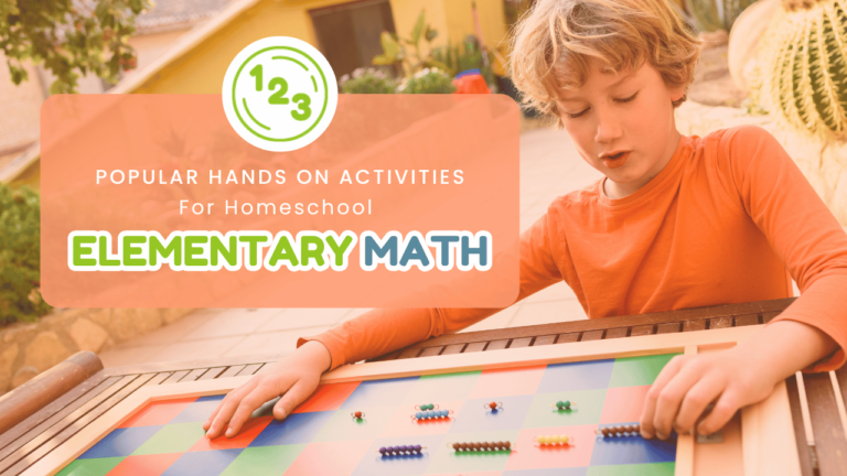 Popular Hand On Activities for Homeschool Elementary Math