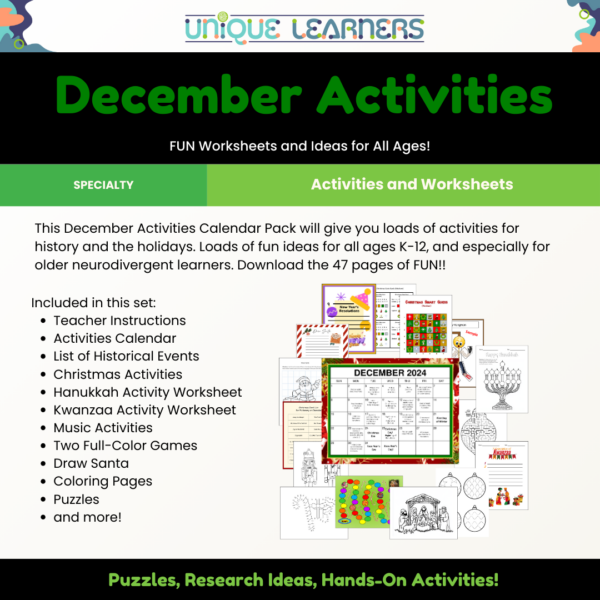 December Activities Calendar Pack - Image 2