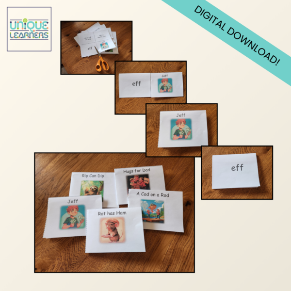 Foldable Decodable Readers - Short Vowels - Word Families - Image 5