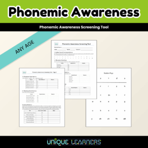 Phonemic Awareness Screening Tool